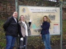 Pete, Lisa & Lisa in Chester